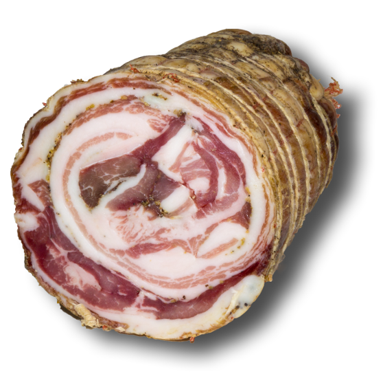 salumi pancetta arrotolata villani